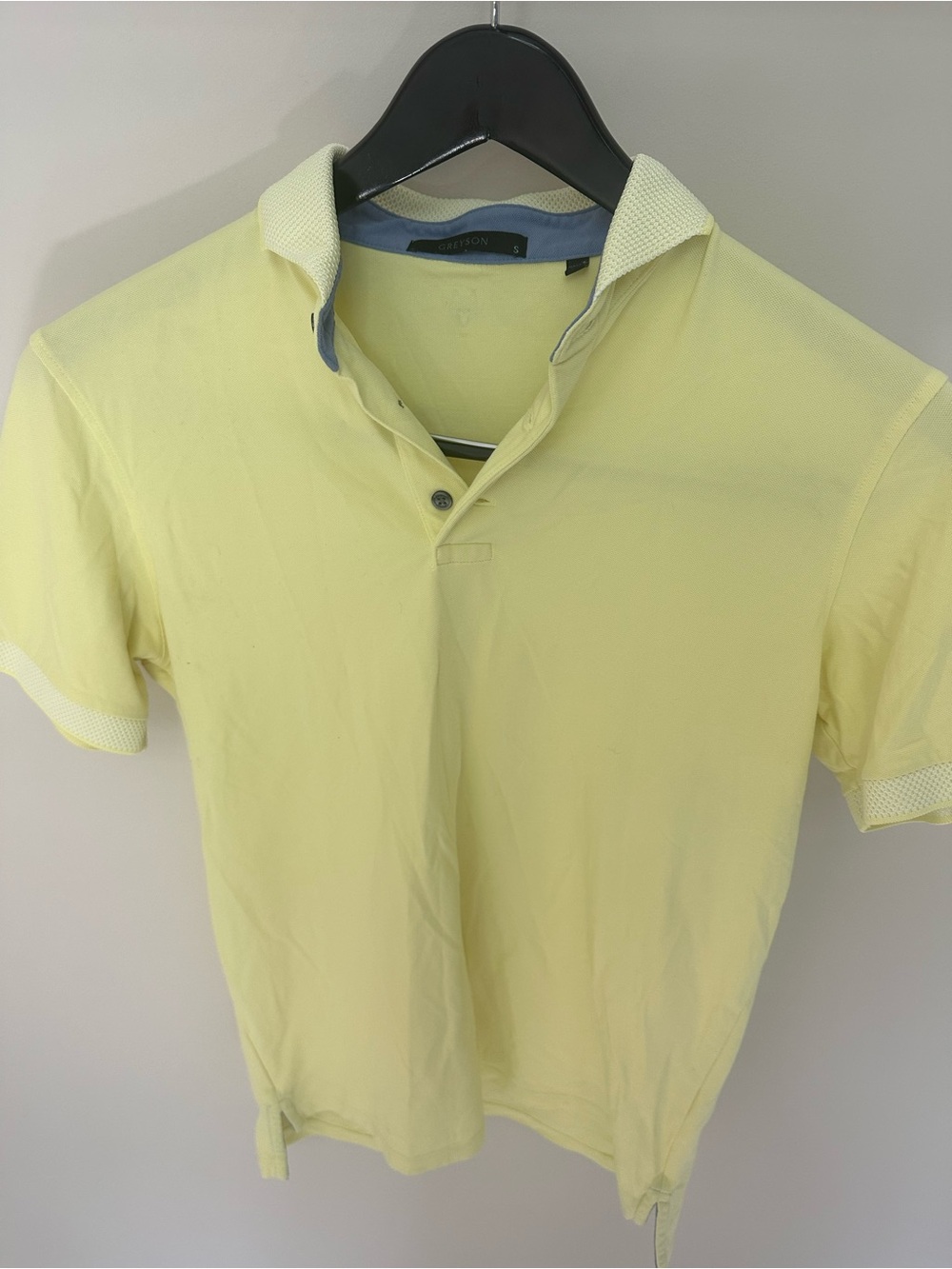 Greyson Men's Pale Yellow Polo Shirt